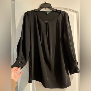 Lauren Ralph Lauren cold shoulder blouse size Large